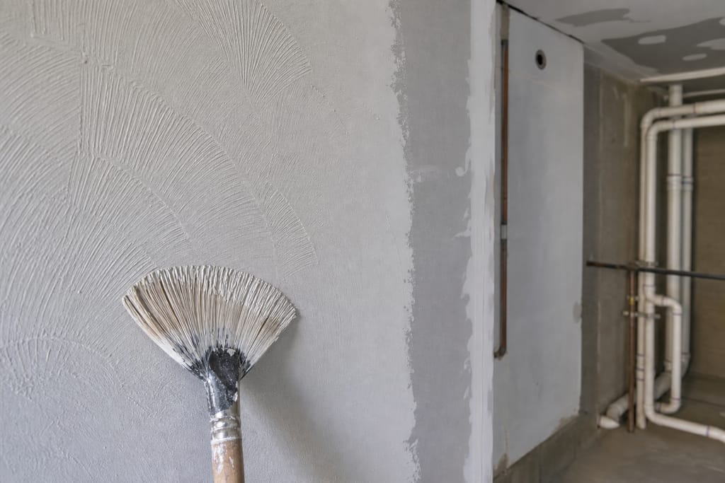 Drywall Repair Thinned joint compound mix photo