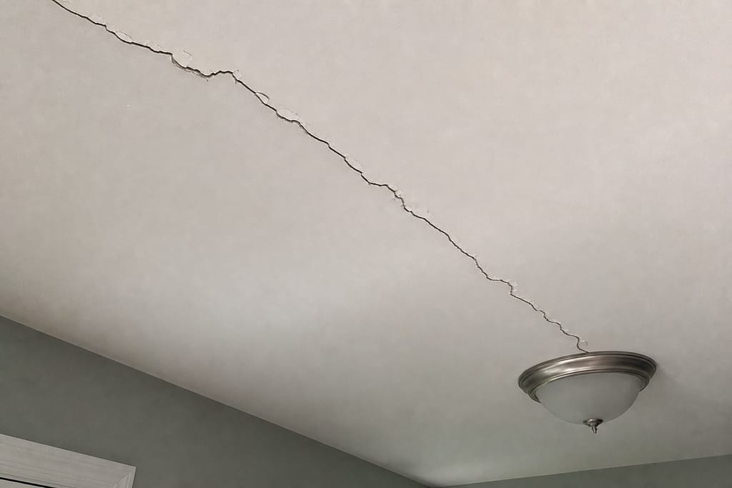 Ceiling Crack Repair photo